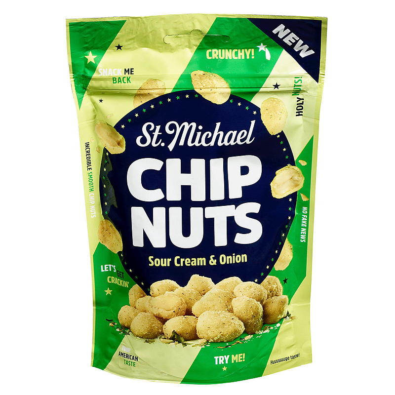 Brynild Chip nuts 110 g Sour cream & onion