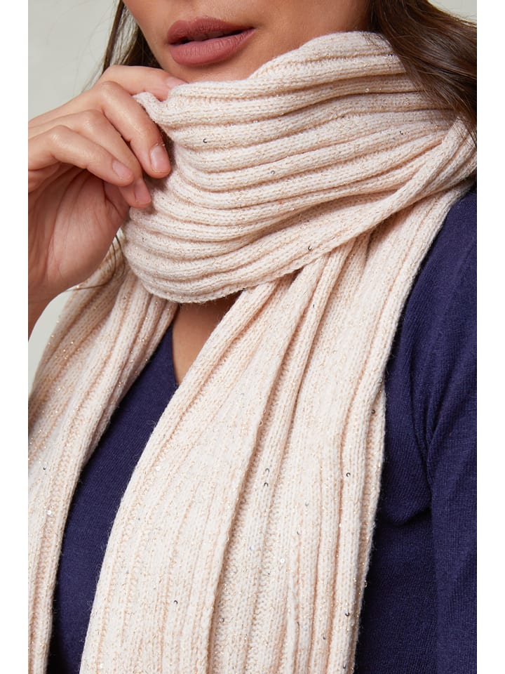 Soft Cashmere 2tlg. Set: Mütze und Schal in Beige günstig kaufen onesize
