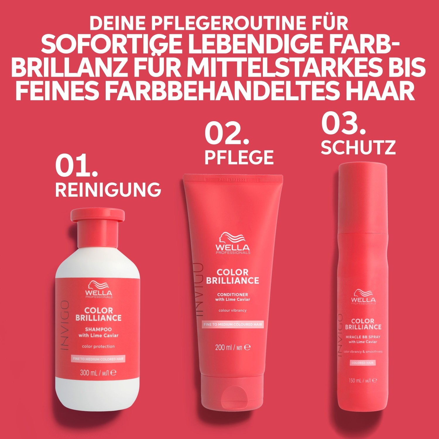 Wella Professionals Invigo Color Brilliance Conditioner Gekleurd & Dik Haar 200 ml