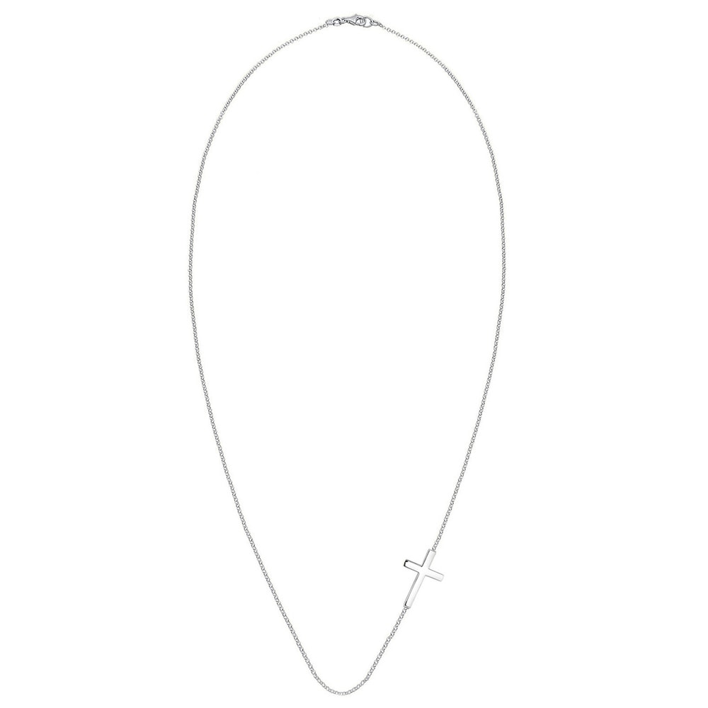 Elli Elli by Julie & Grace Collier Femme Pendentif Croix Simplement en Argent Sterling collier