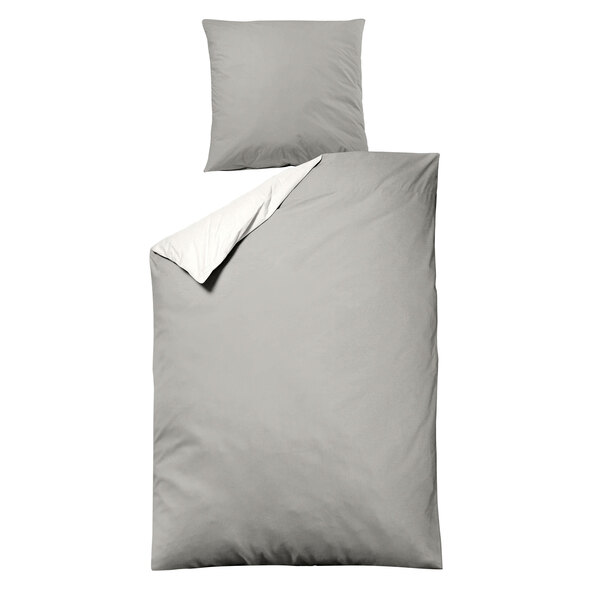 Bettwäsche Luxus Satin, 135 x 200 cm, silber