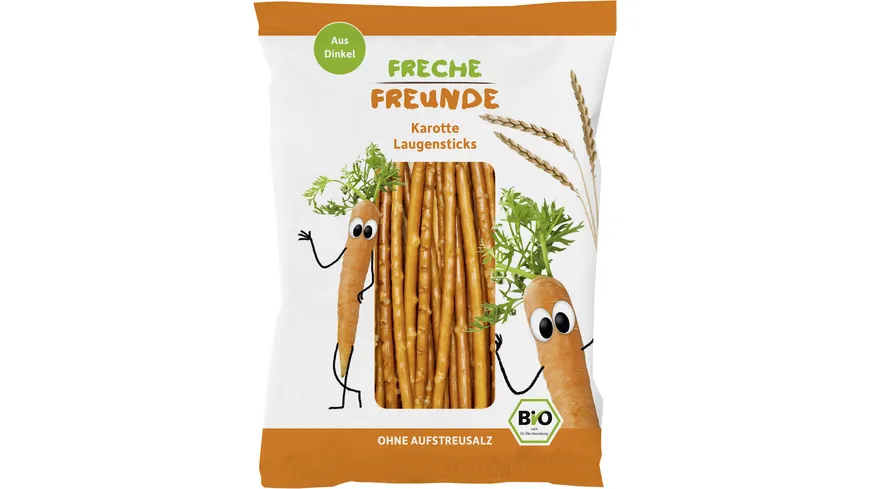Freche Freunde Bio Freche Laugensticks Karotte 75 g