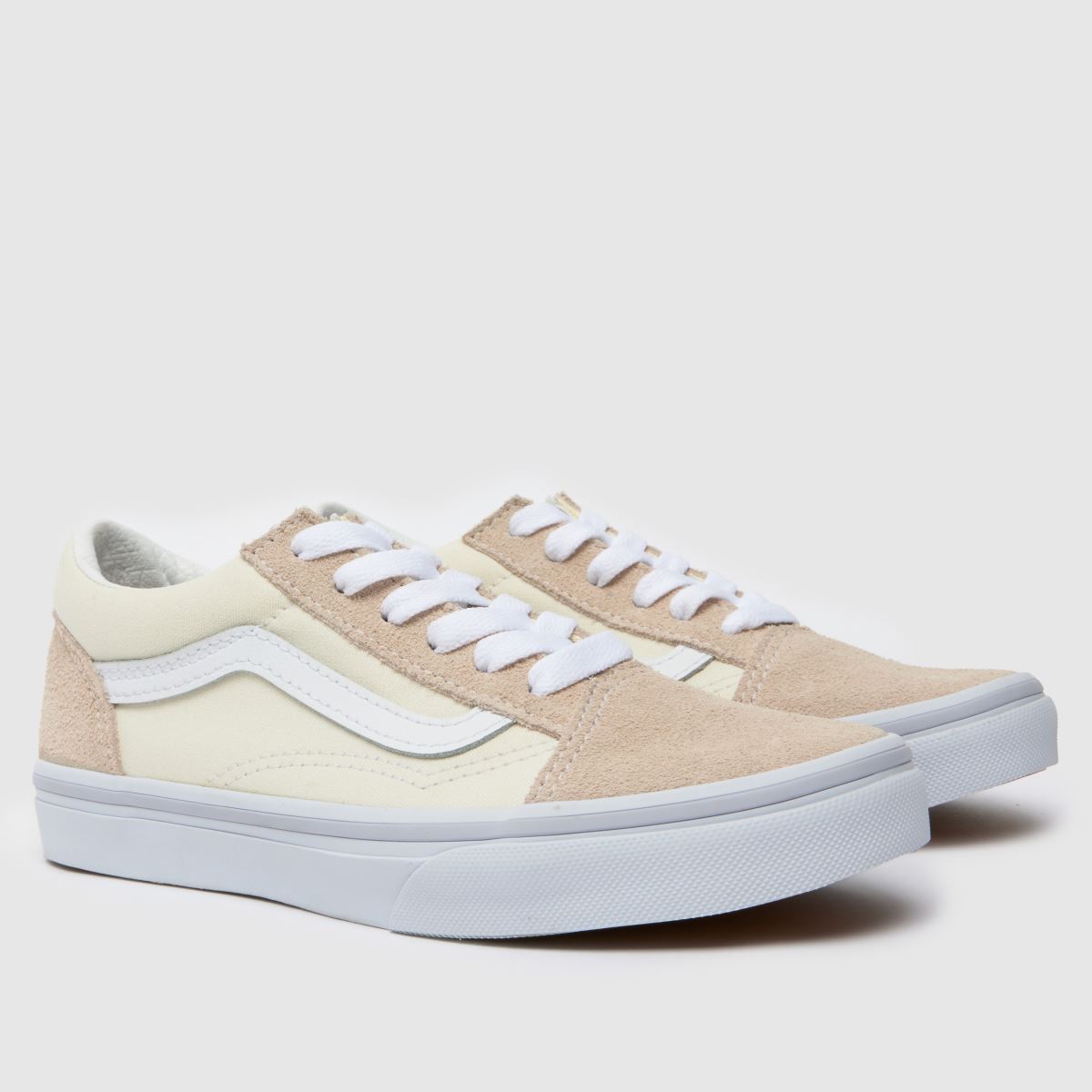 Vans naturliga old skool juniorsneakers