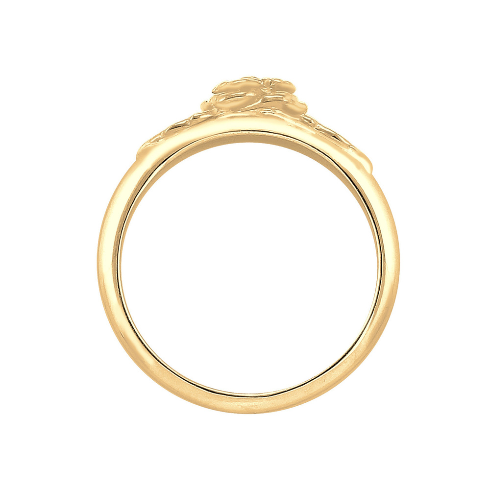 Elli Elli Bague Femmes Bande Roses Symbole Floral Vintage Look en Argent Sterling 925 Bague