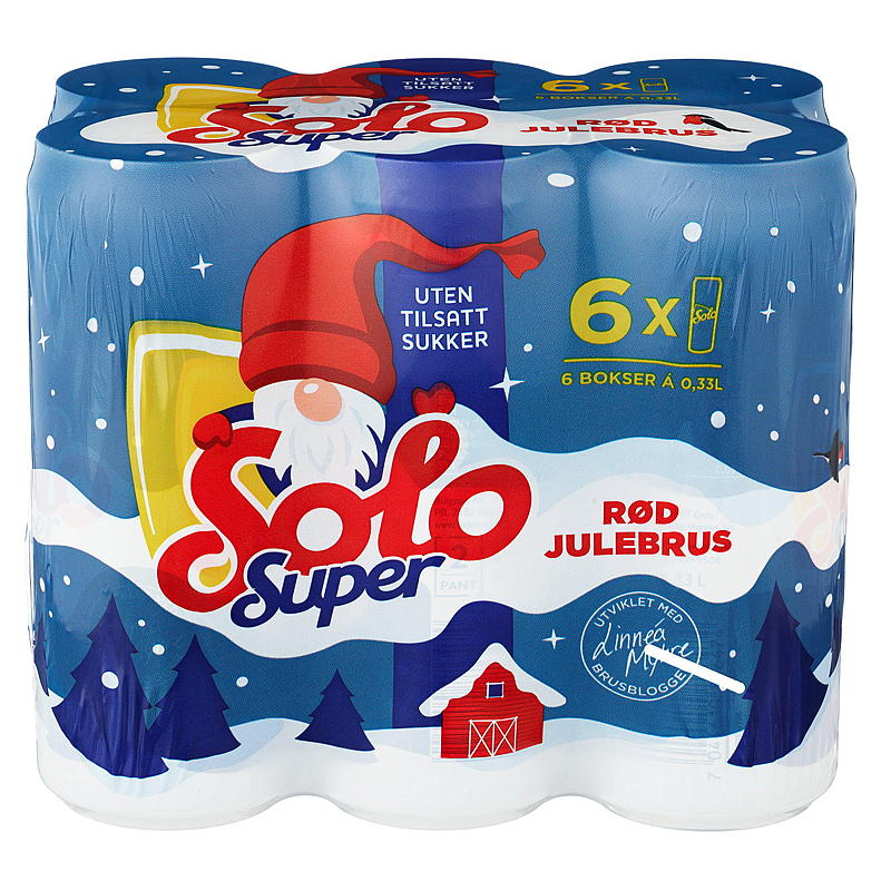 Solo Solo Super 6x 0,33 l sleek julebrus