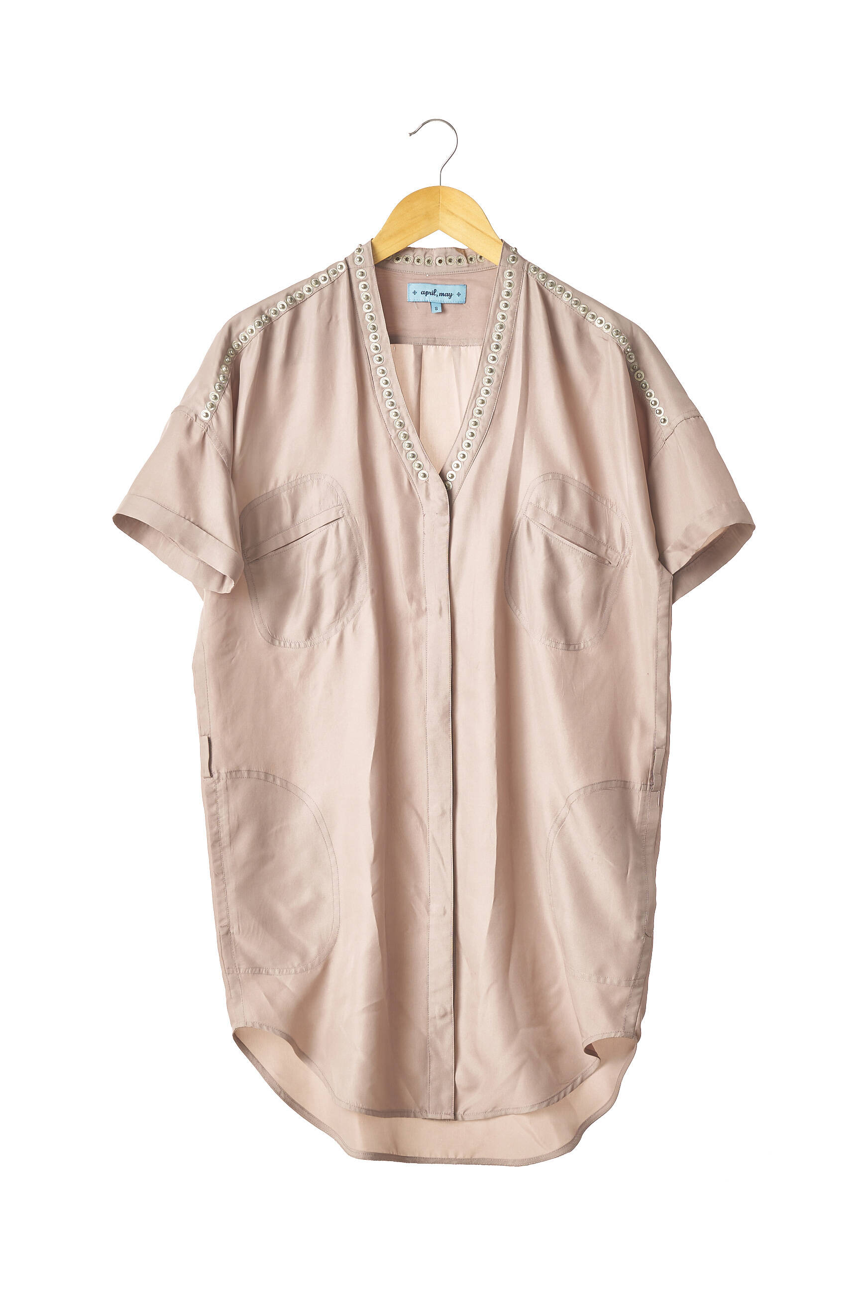 April May Tuniquemanchecourte Femme couleur marron