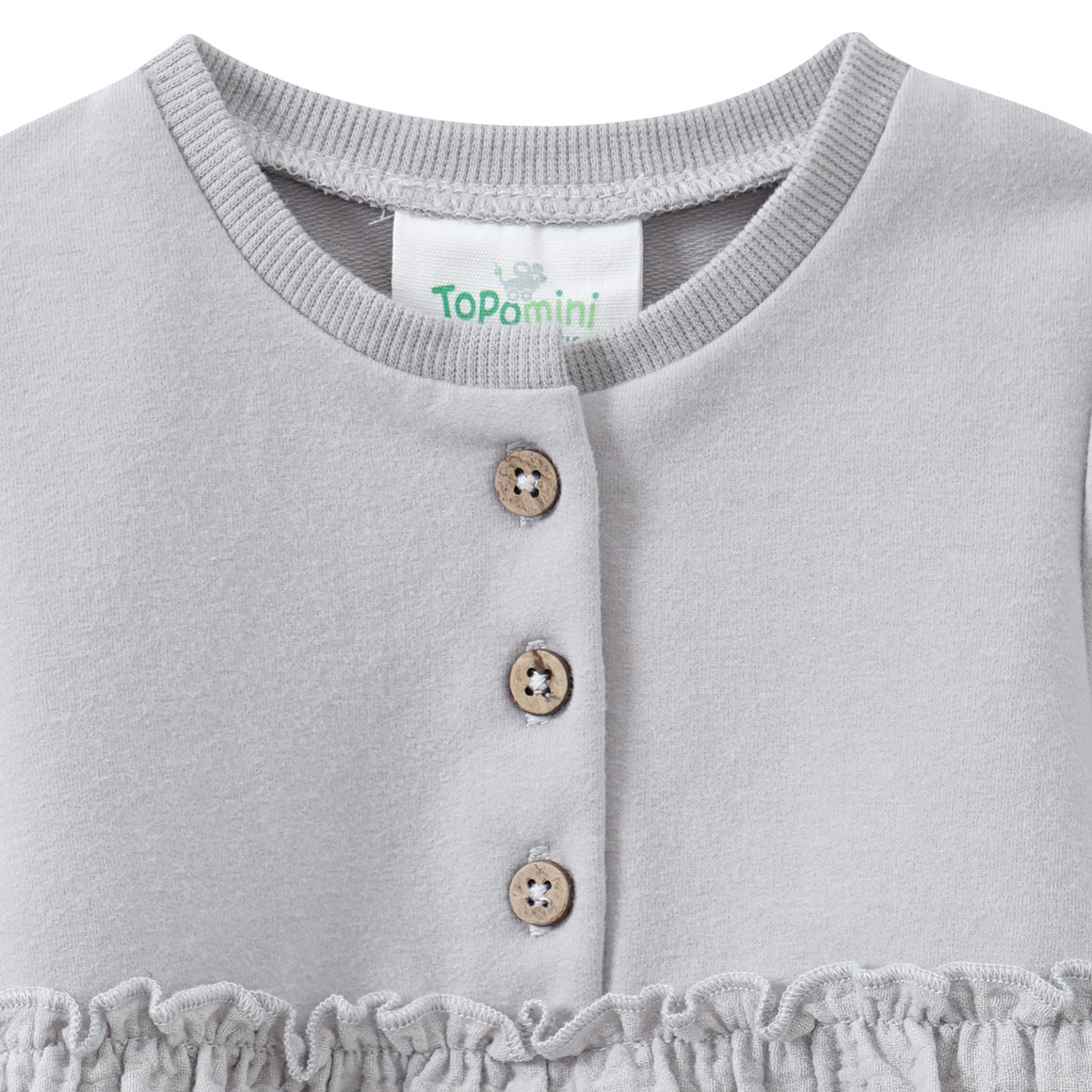 Baby Musselin-Kleid mit Knopfleiste