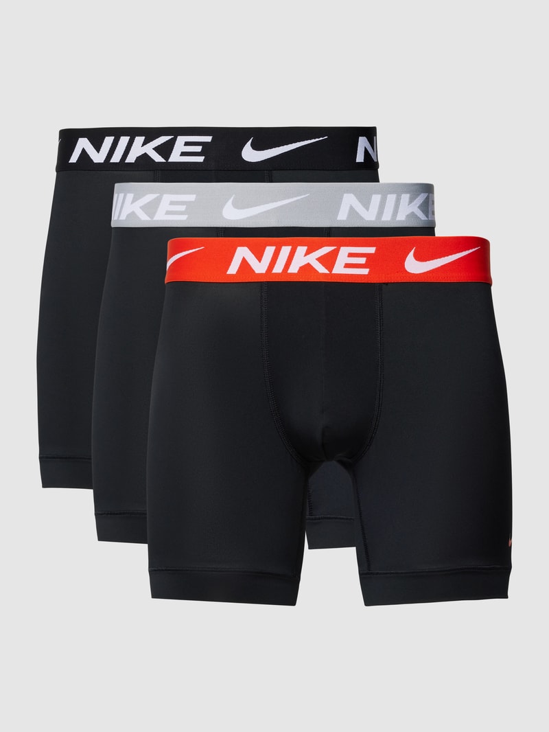 Boxershorts mit elastischem Logo-Bund im 3er-Pack in schwarz