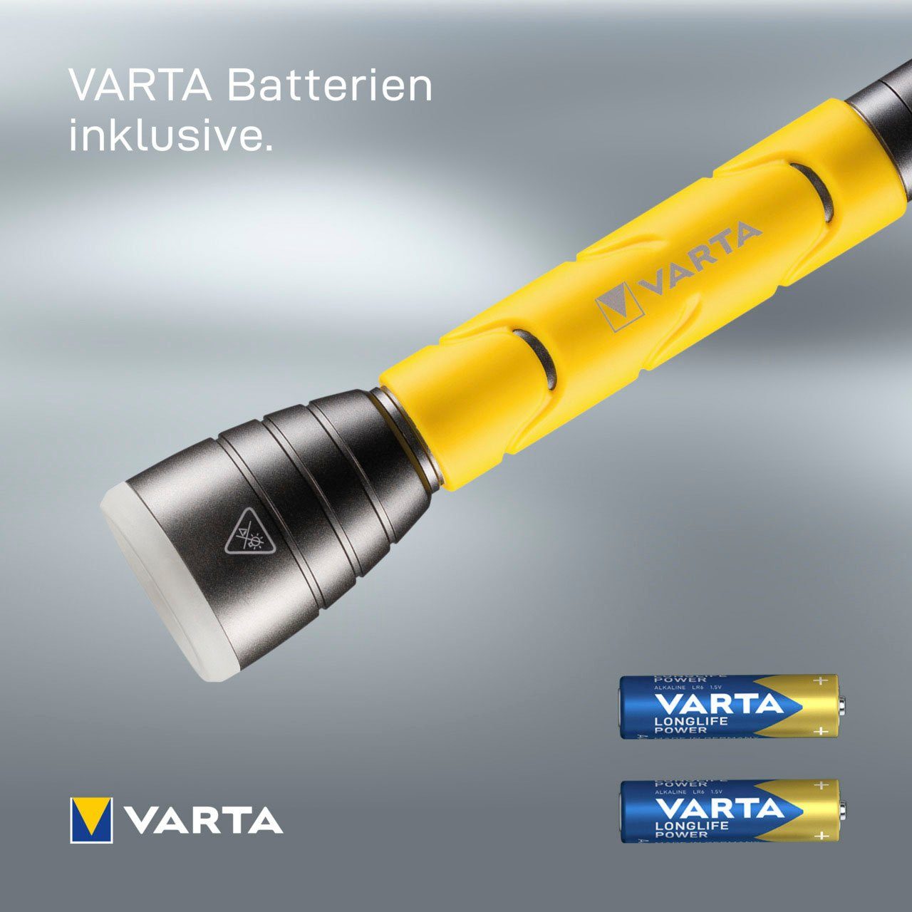VARTA Taschenlampe Outdoor Sports F20 Taschenlampe inkl. 2x LONGLIFE Power AA Batterien