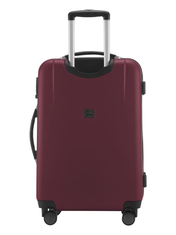 Hauptstadtkoffer Wedding - Koffer auf Rollen 65 cm robuster Hartschalenkoffer in Dunkelrot günstig kaufen M