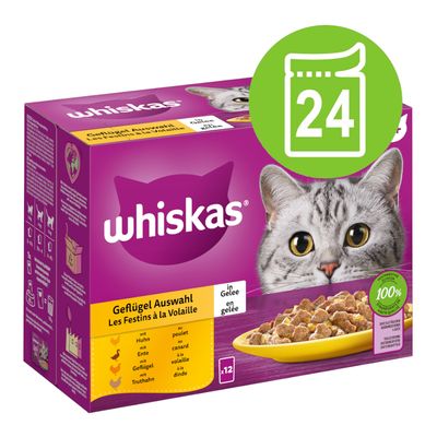 Megapack Whiskas 1+ Adult Frischebeutel 24 x 85 g