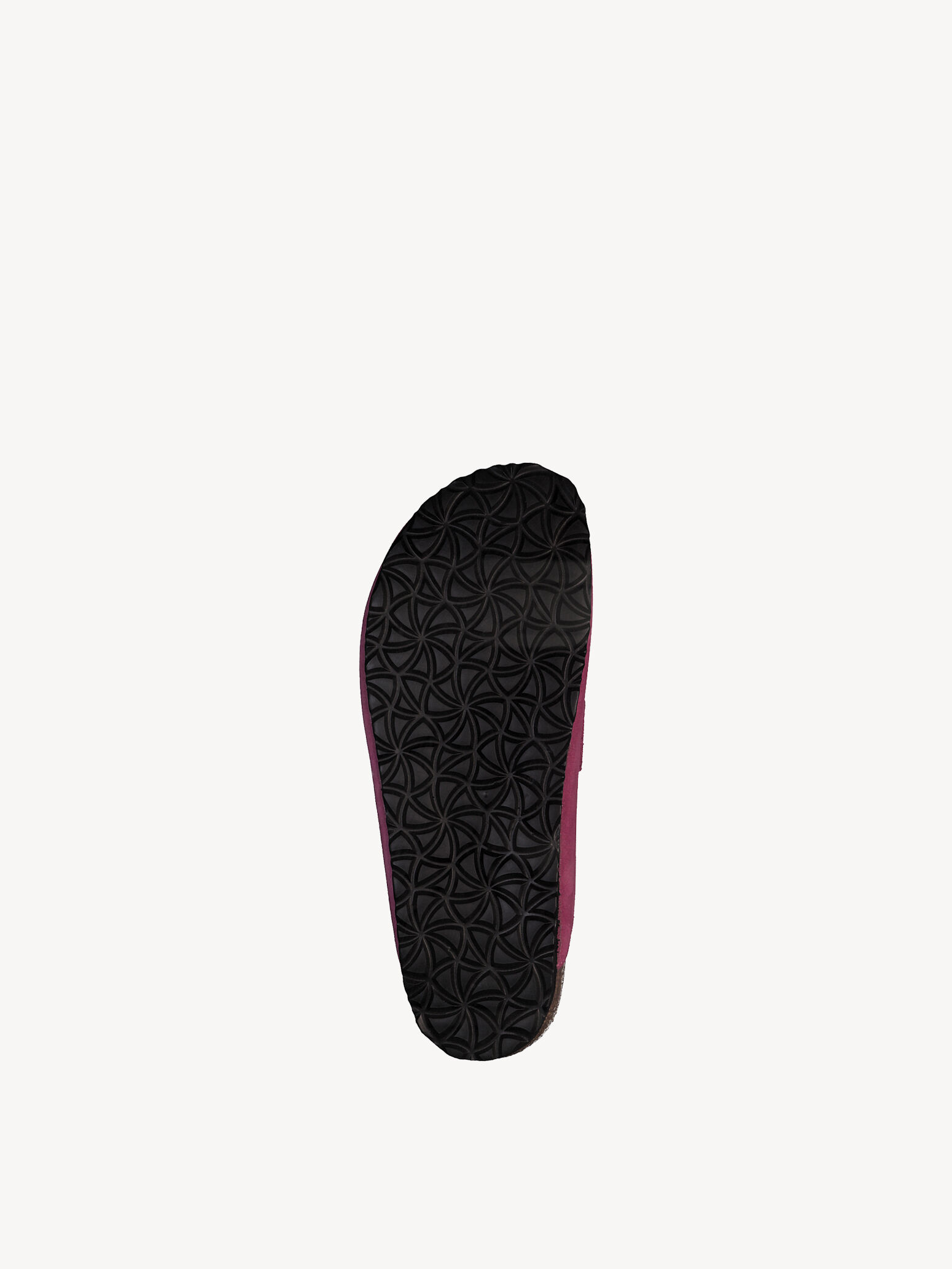 Mule en cuir - rose fuchsia