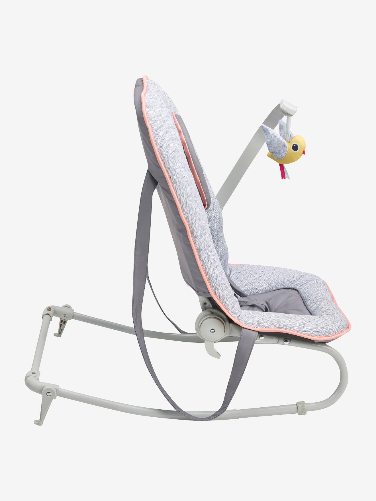 Babymoov Babywippe mit Spielzeug GRAPHIK BABYMOOV - grau/pfirsich