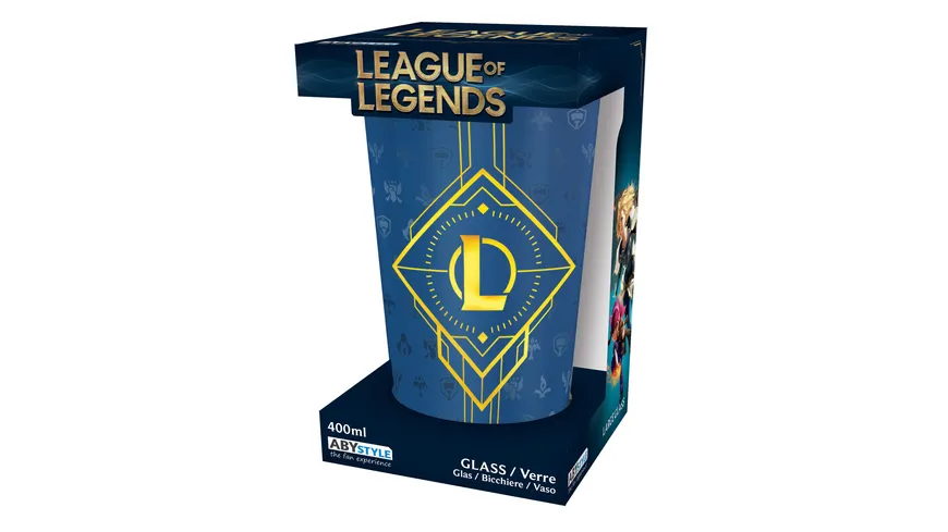 LEAGUE OF LEGENDS Hexteck Logo Glas 400ml