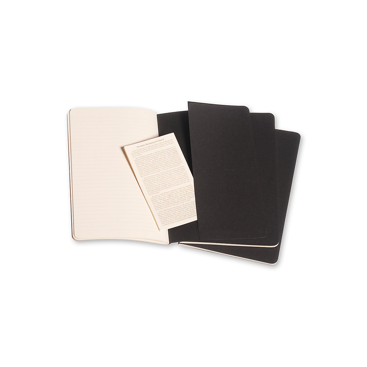 Notizbücher Cahier- L/A5- 3er Set- Liniert Notizbücher