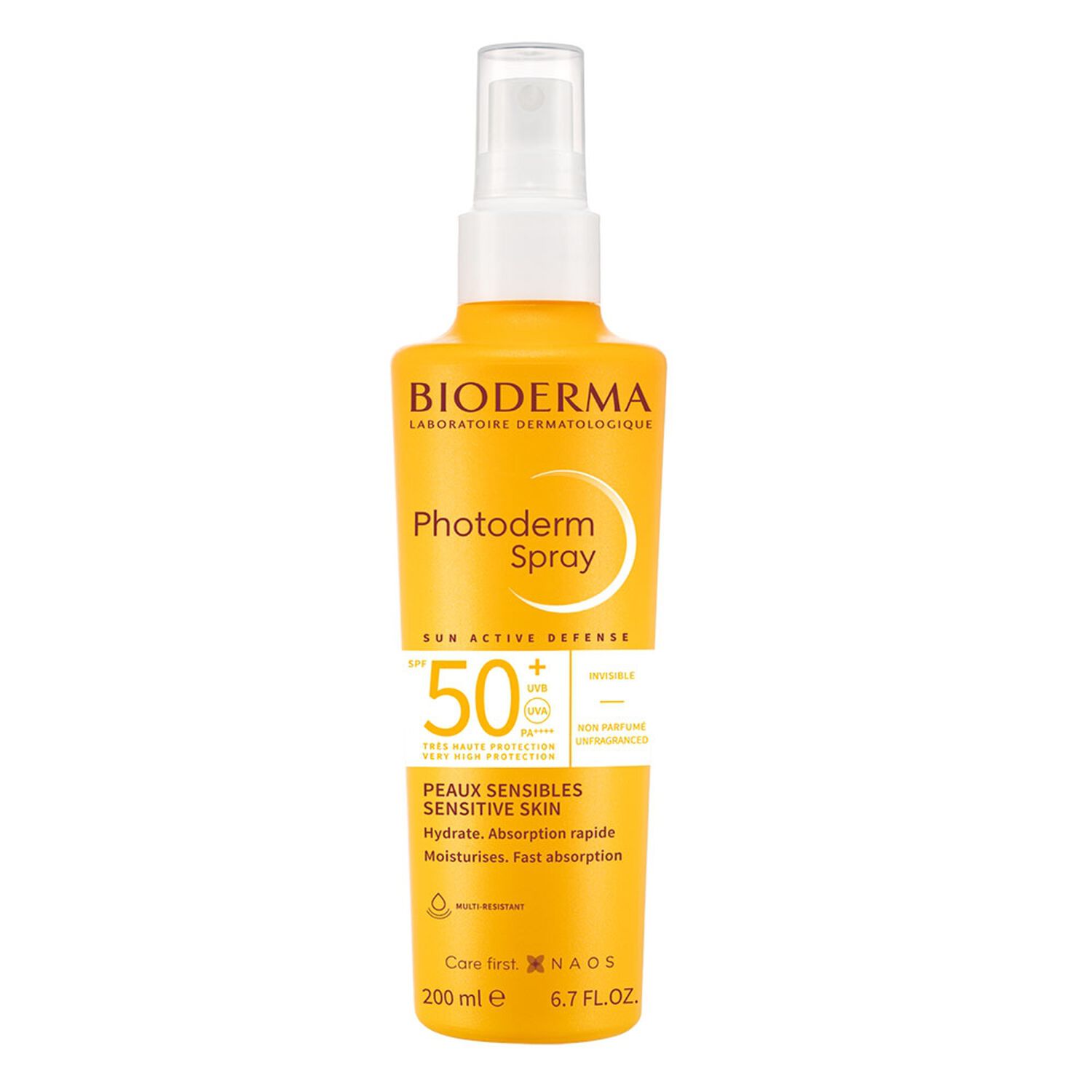 Bioderma Photoderm Spray solaire Hydrant Invisible - Peaux Sensibles - SPF50+