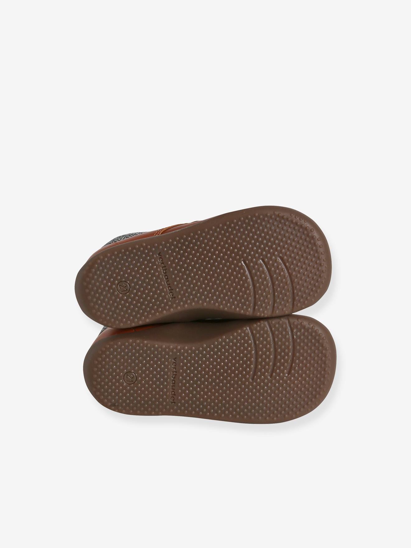 Vertbaudet Jungen Baby Lauflern-Boots - braun