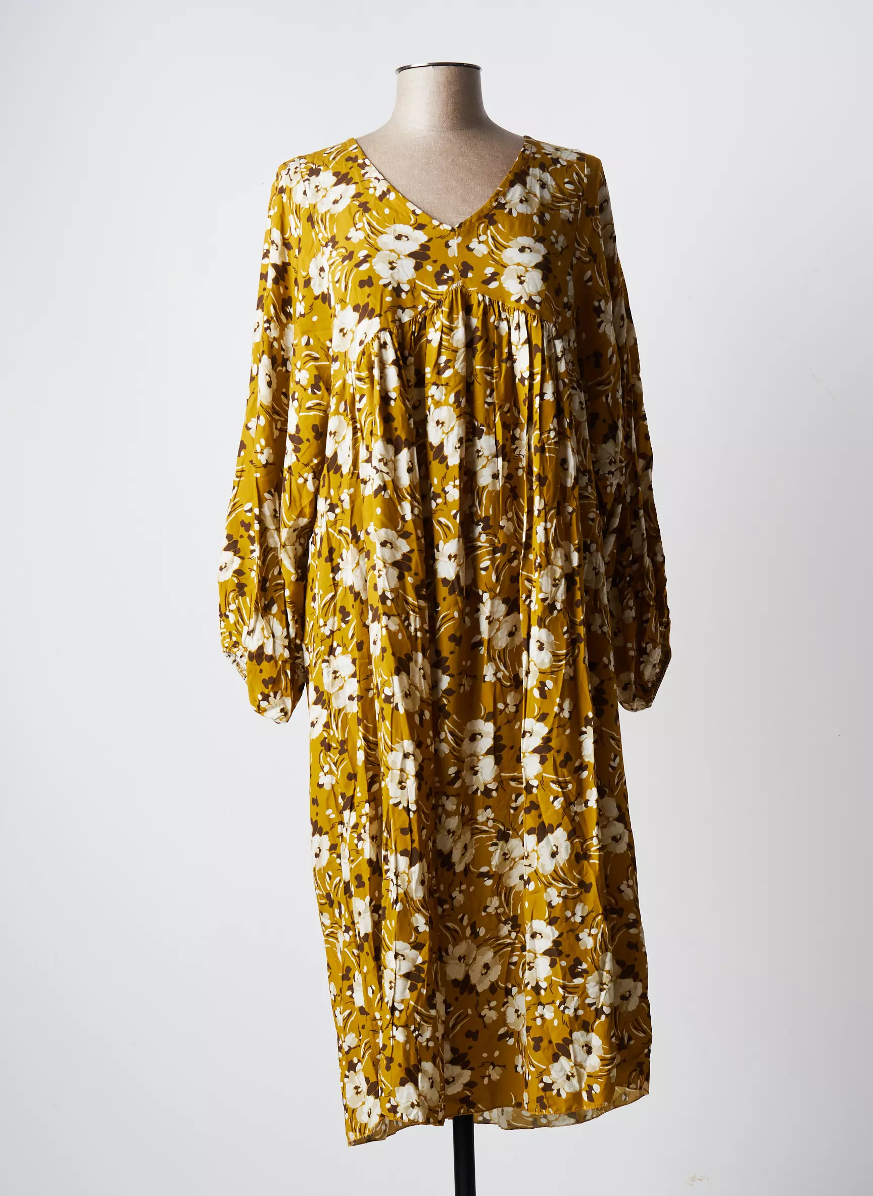 Made In Italy Robes Longues Femme couleur jaune