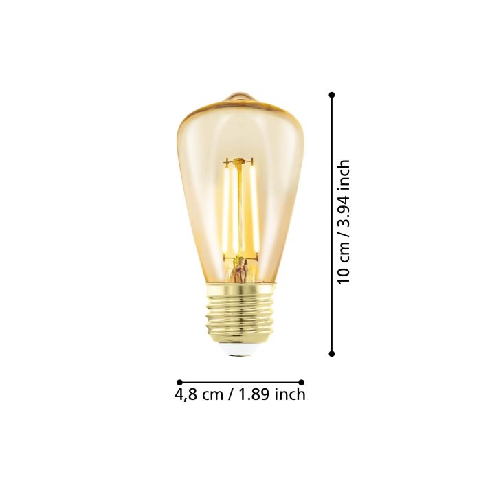 EGLO E27 LED Filament Leuchtmittel Amber