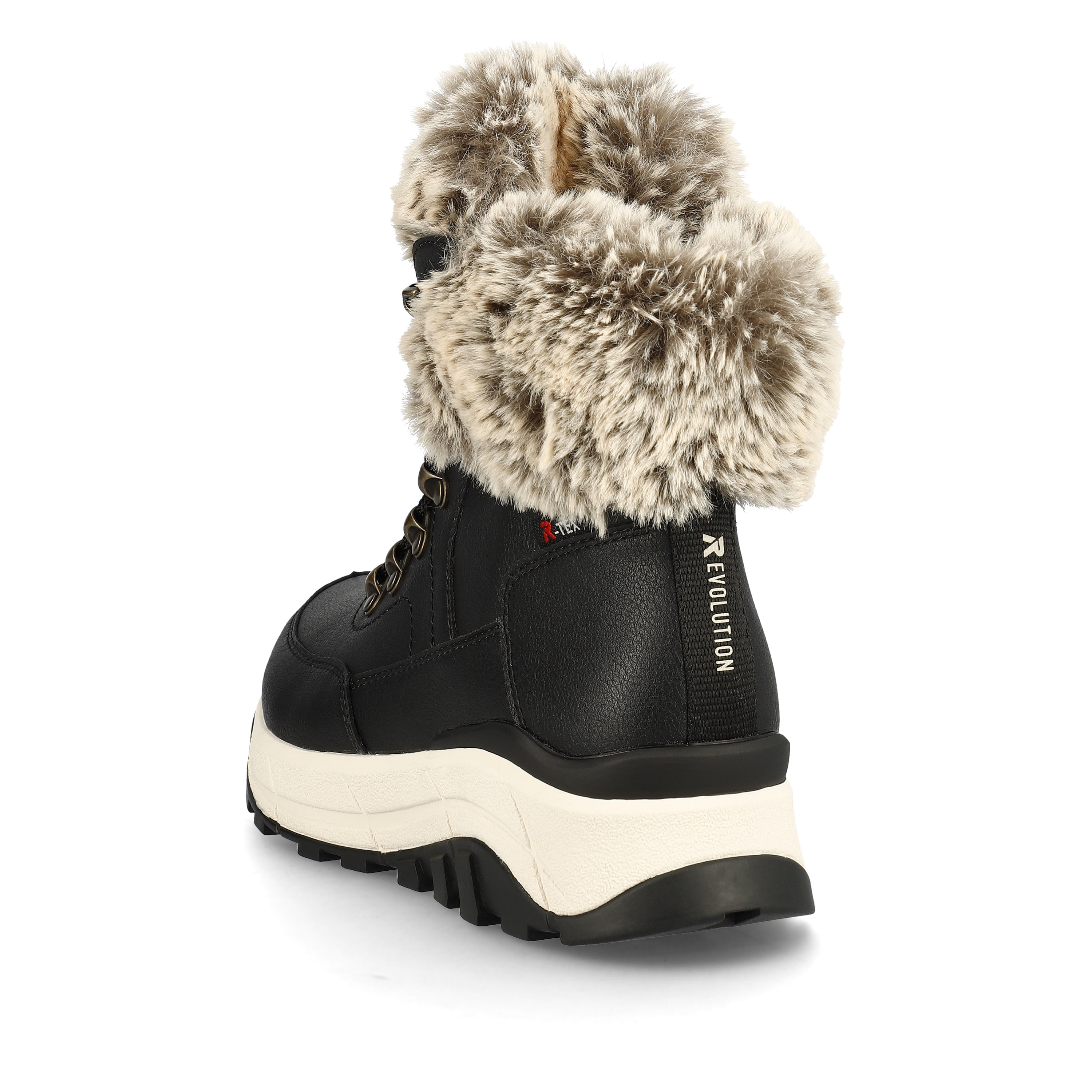 Rieker Damen Schnürstiefel urban black