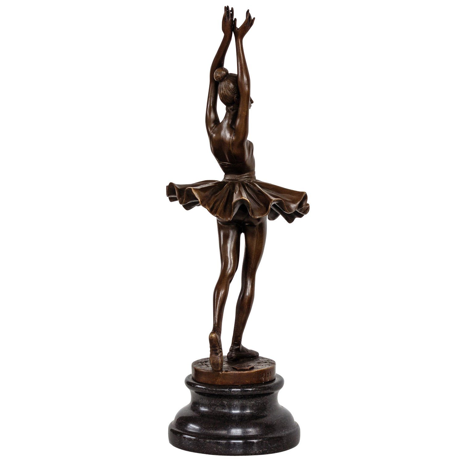 Aubaho Skulptur Bronzeskulptur Tänzerin Ballerina nach Degas Ballett Bronze Figur Repl