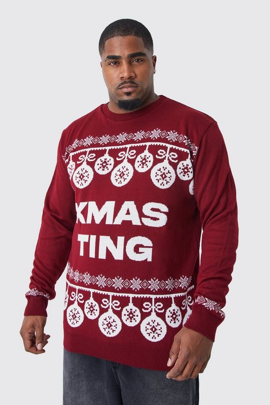 Plus Xmas Ting Weihnachtspullover