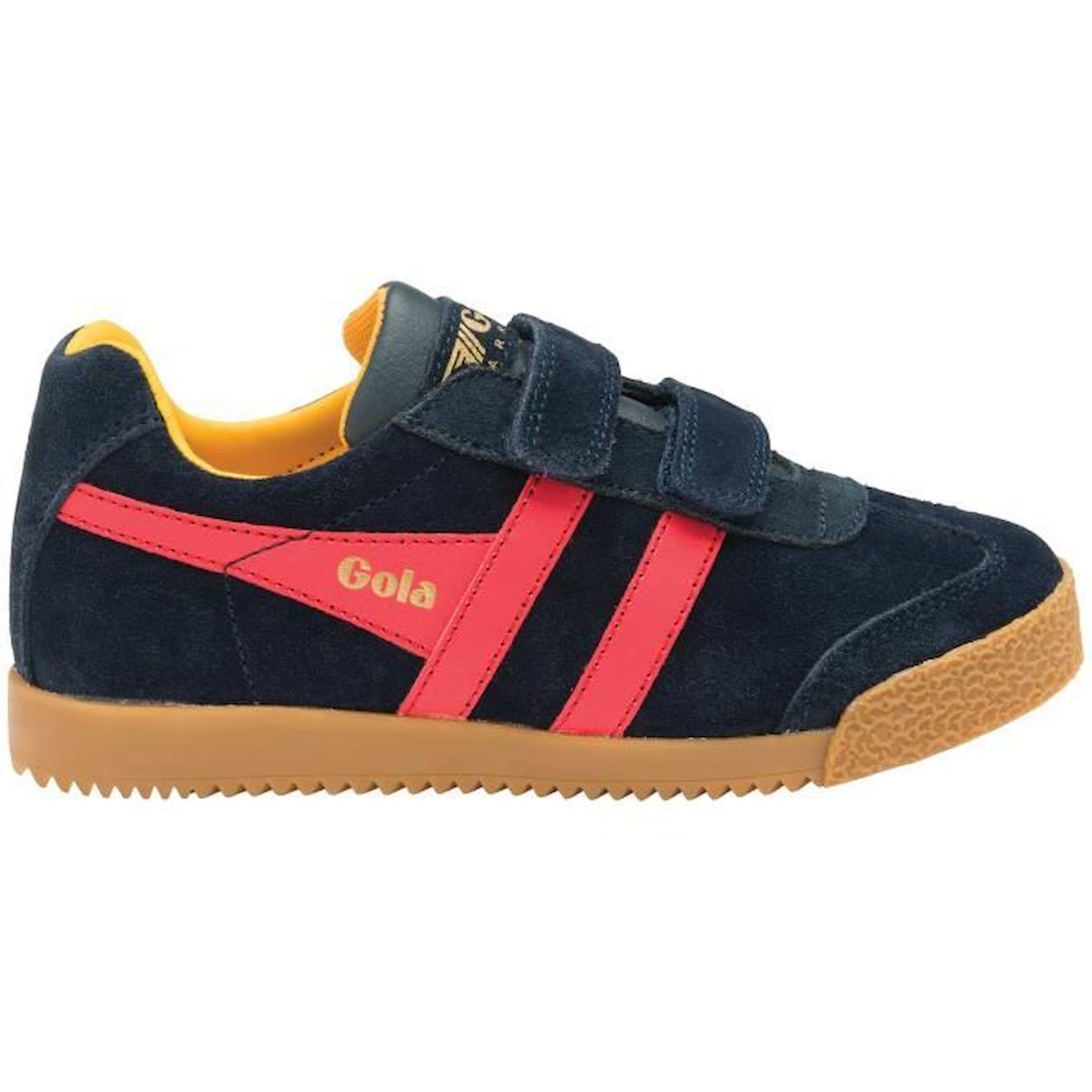 Basket Gola Enfant Harrier Velcro bleu