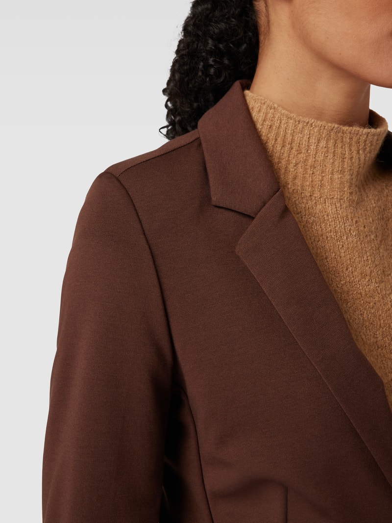 Blazer mit Paspeltaschen Modell 'RIZET' in dunkelbraun