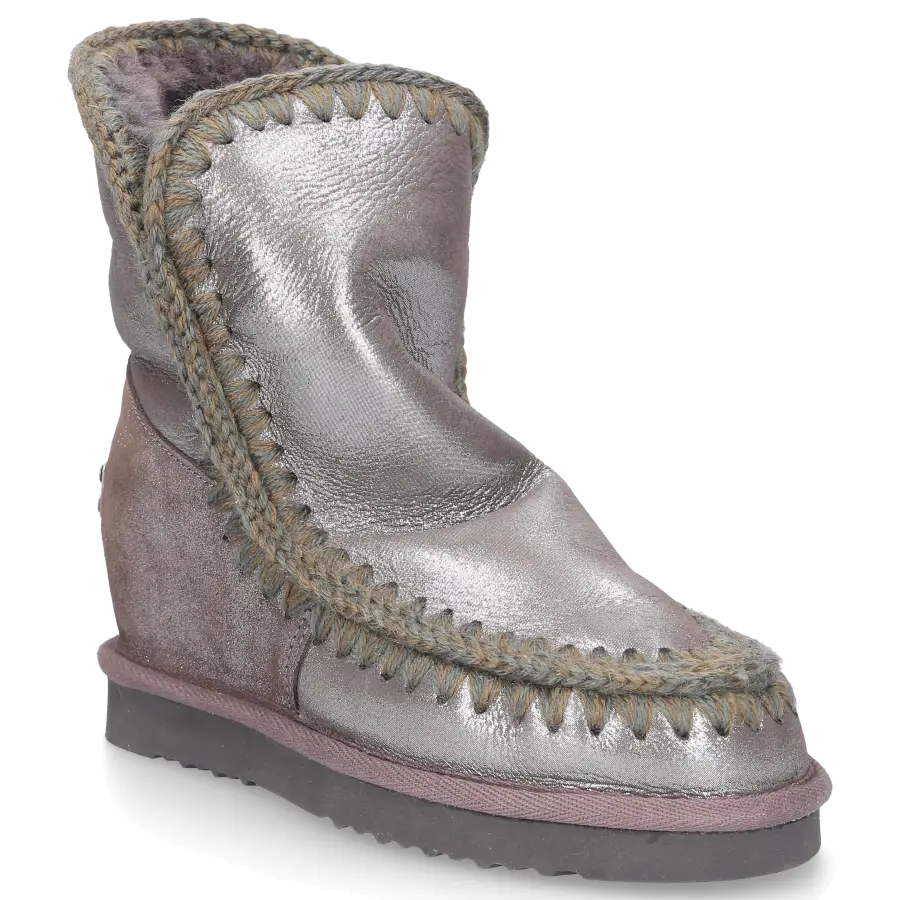 MOU - Stiefeletten ESKIMO WEDGE gefüttert - grau
