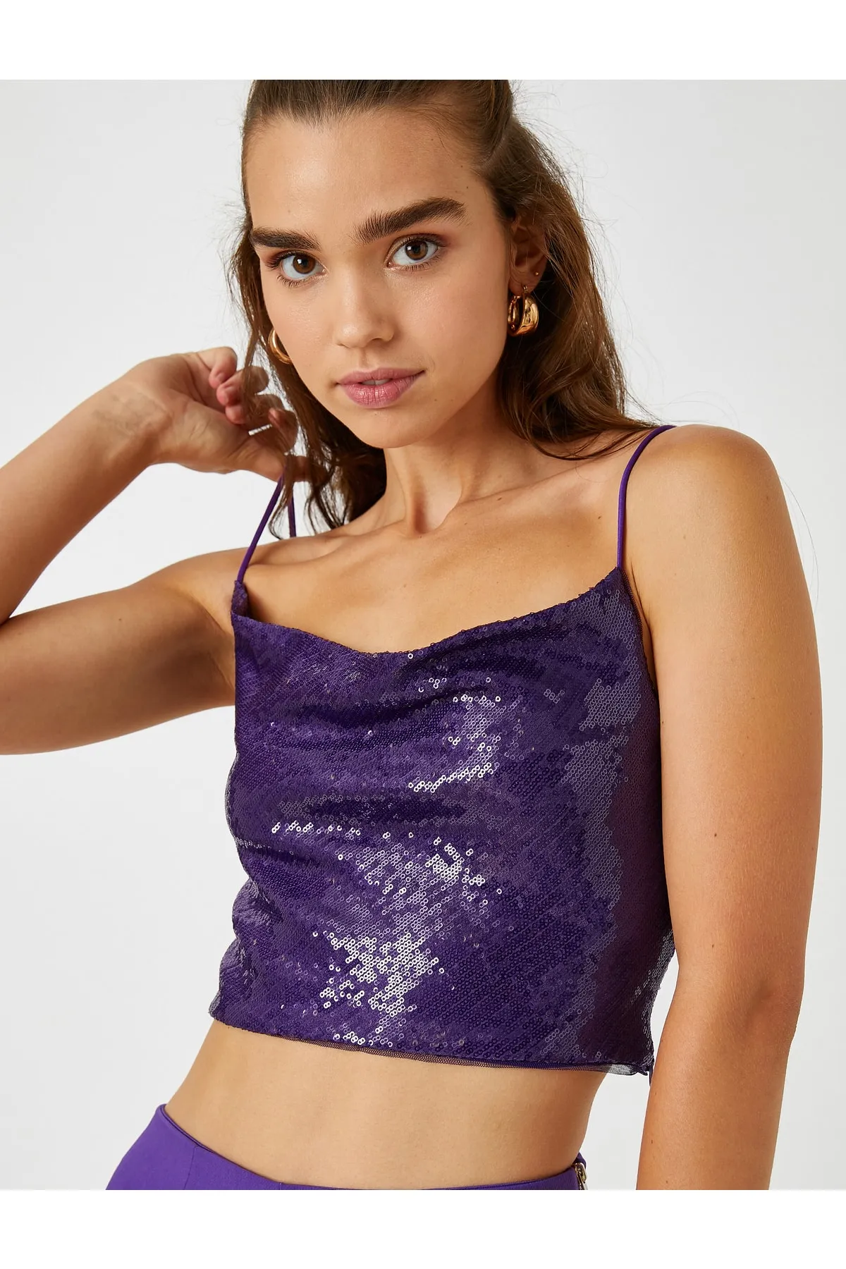 Koton  Bluse mit Paillettenträgern