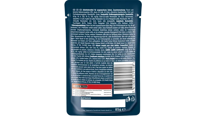 PURINA GOURMET Perle Duetto mit Kalb & Ente 85 g