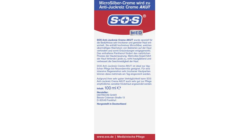 SOS MicroSilber Creme 100 ml