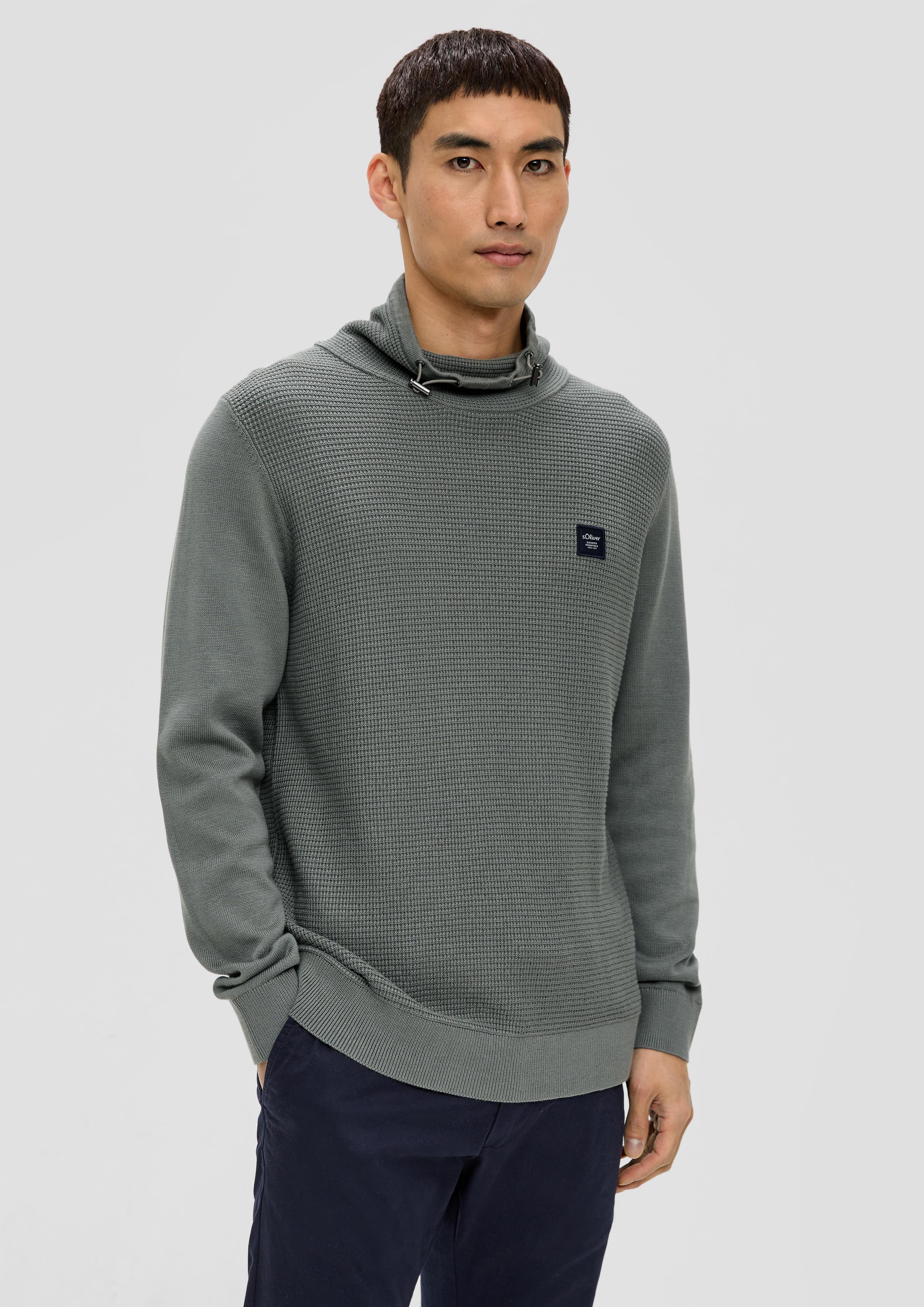 Strickpullover mit Jersey-Ärmeln  2137428-9467
