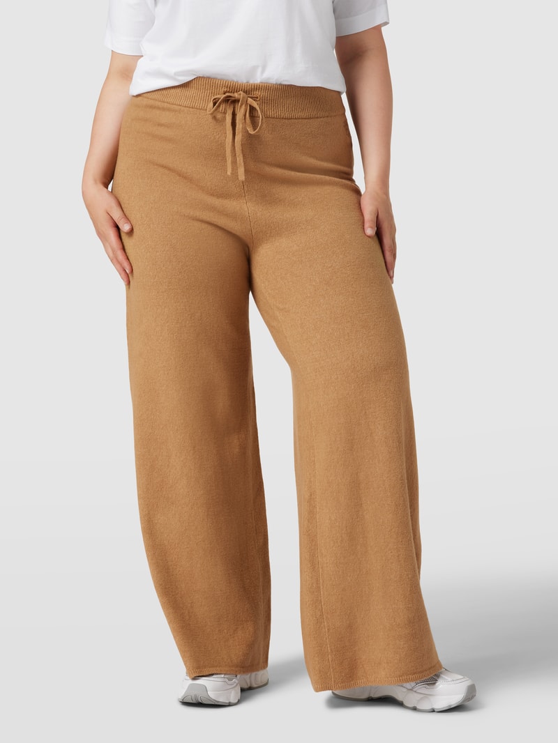 Strickhose mit Stretch-Anteil in beige