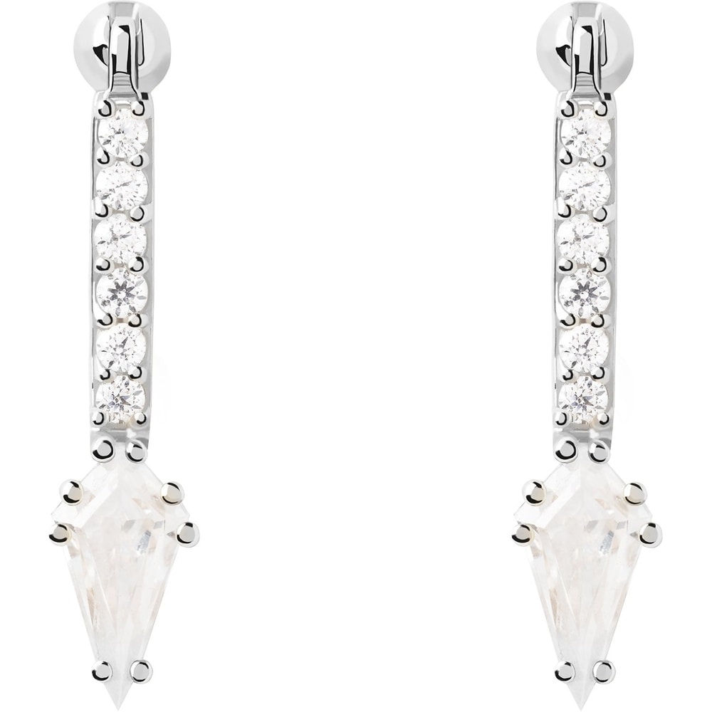 P D Paola Boucle d'oreille unique 925 Argent Boucles d'oreilles
