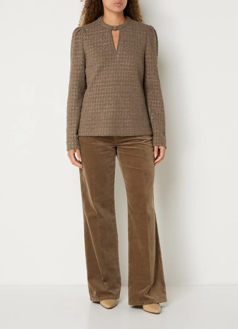 Claudia Sträter Chunky knitted tunic with lurex
