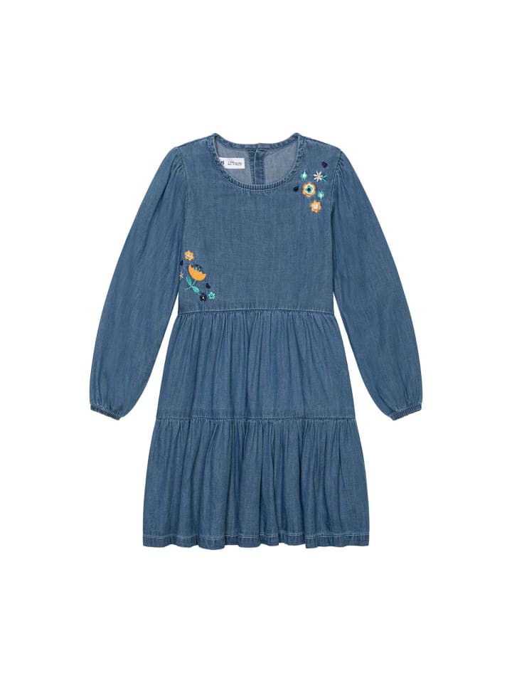 Minoti Jeanskleid Fleurs 2 in blau günstig kaufen