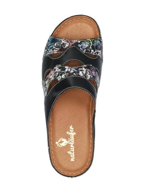 Pantoletten mit buntem Print