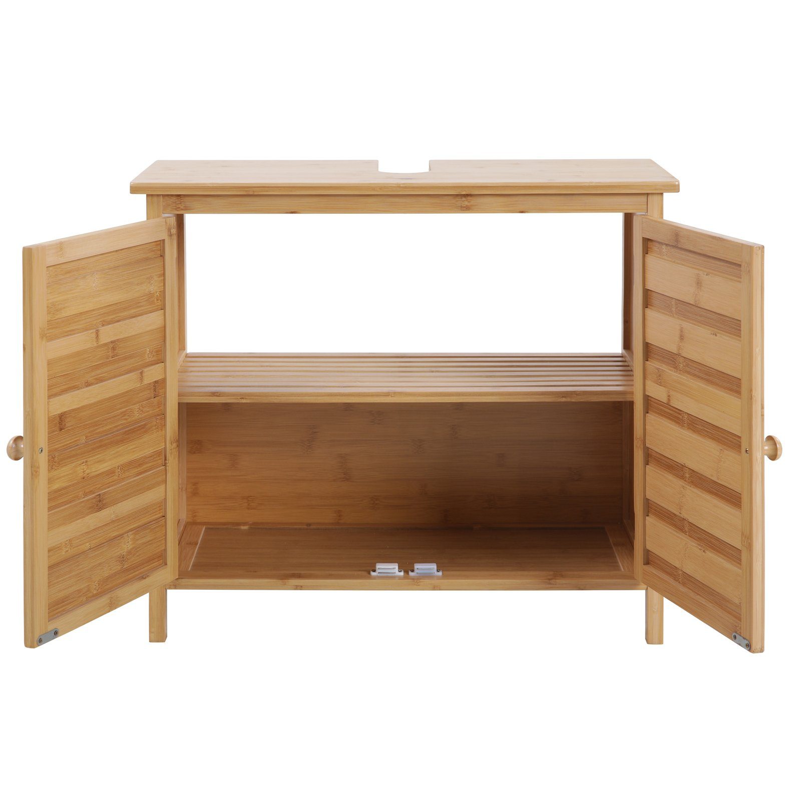 SVITA Waschbeckenunterschrank BAMBUS Breite 67 cm