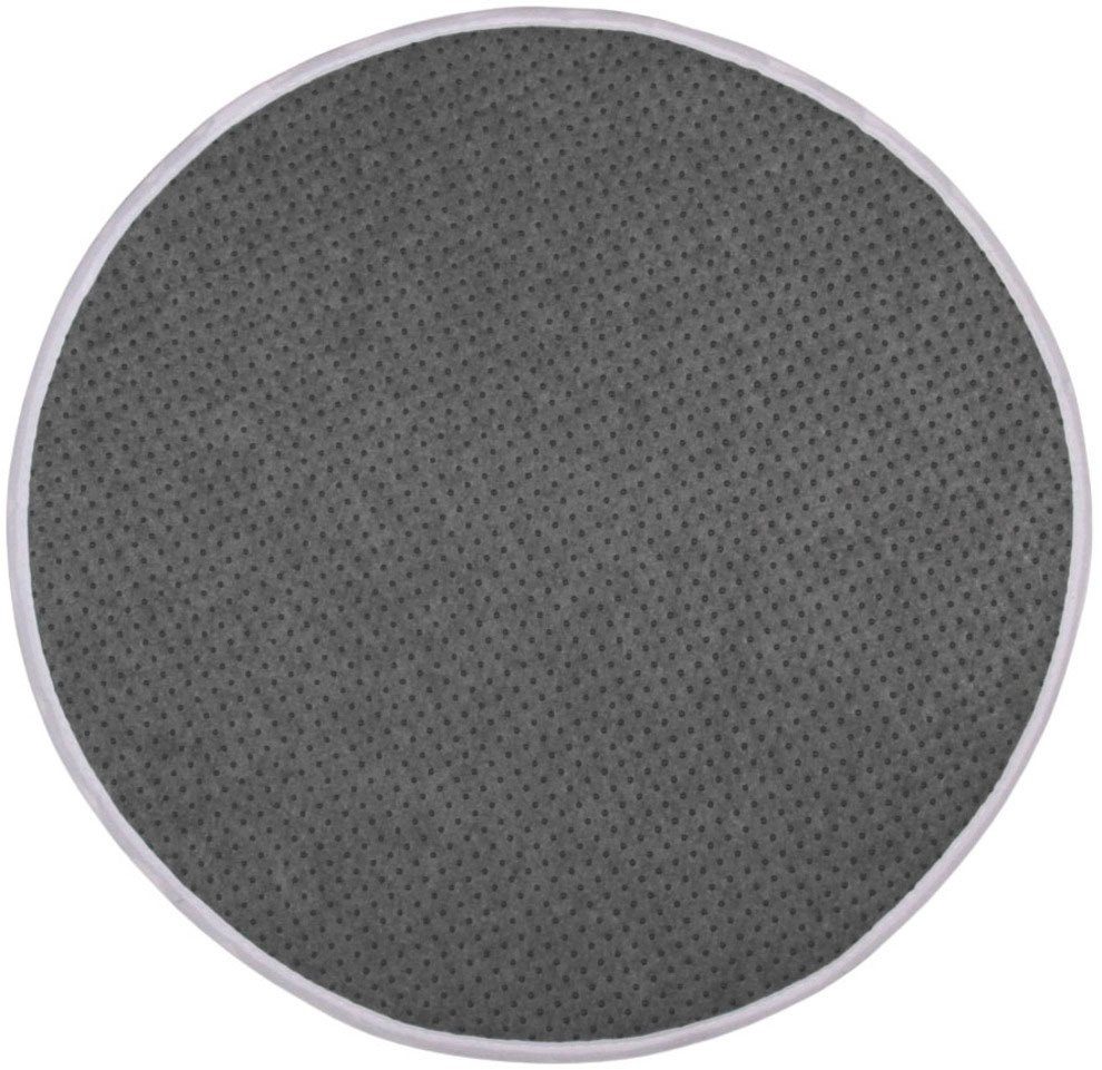 Schaum-Badematte Delphin Korallen Sanilo, Höhe 15 mm, Memory Schaum, rutschhemmend beschichtet, fußbodenheizungsgeeignet, schnell trocknend, strapazierfähig, rund, super weich, kräftige Farben, rutschhemmend, waschbar, Ø80cm