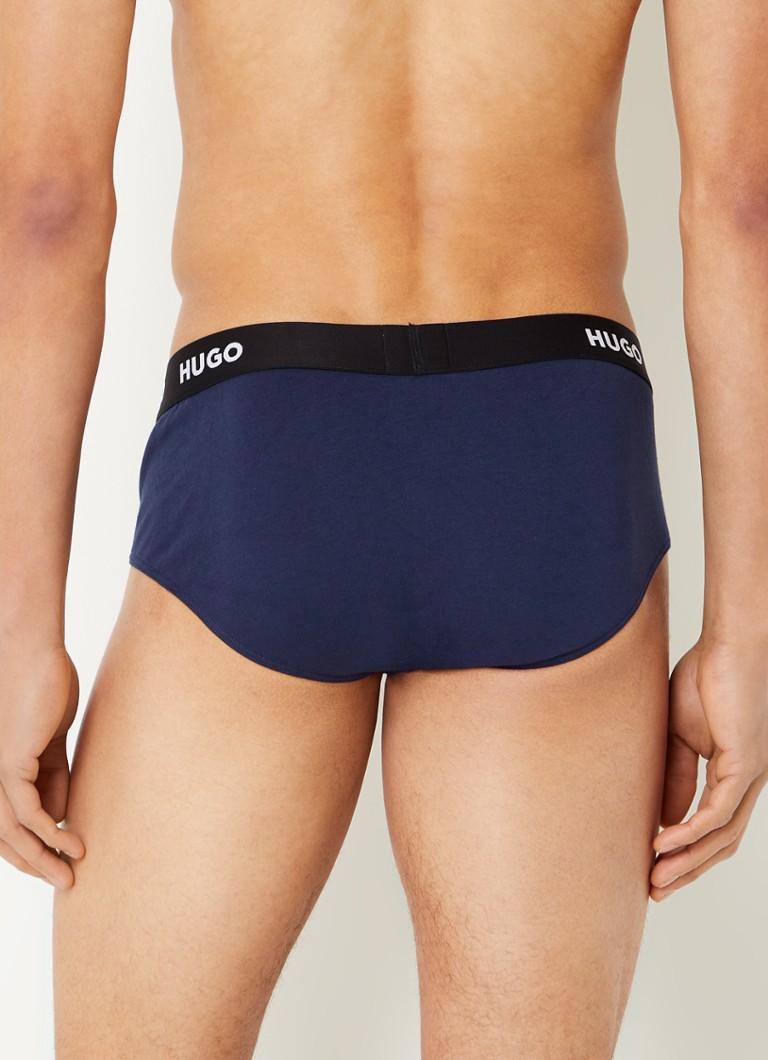 Slips HUGO BOSS avec bande logotée, lot de 3