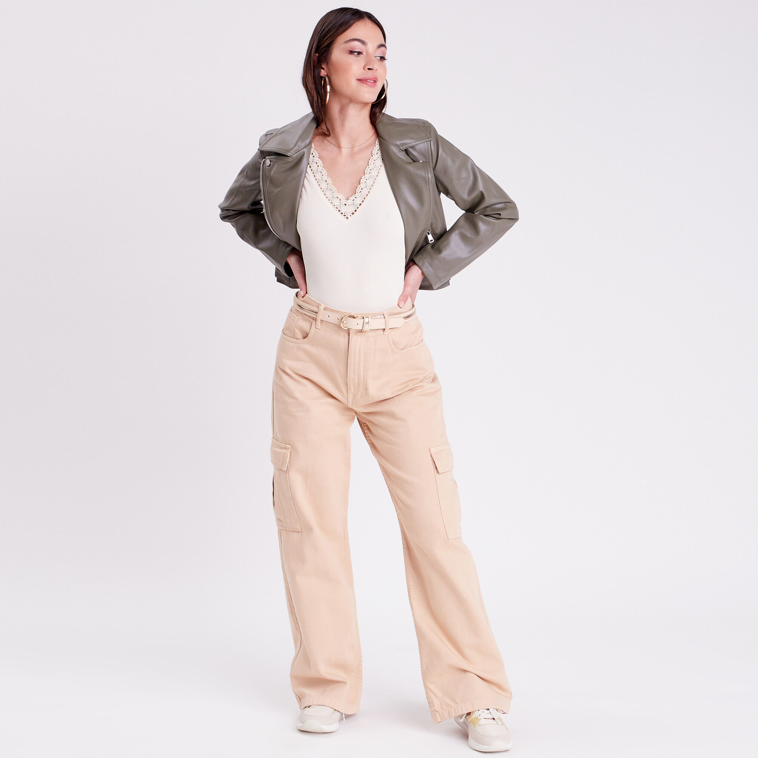 Body bretelles larges ecru femme | Cache Cache