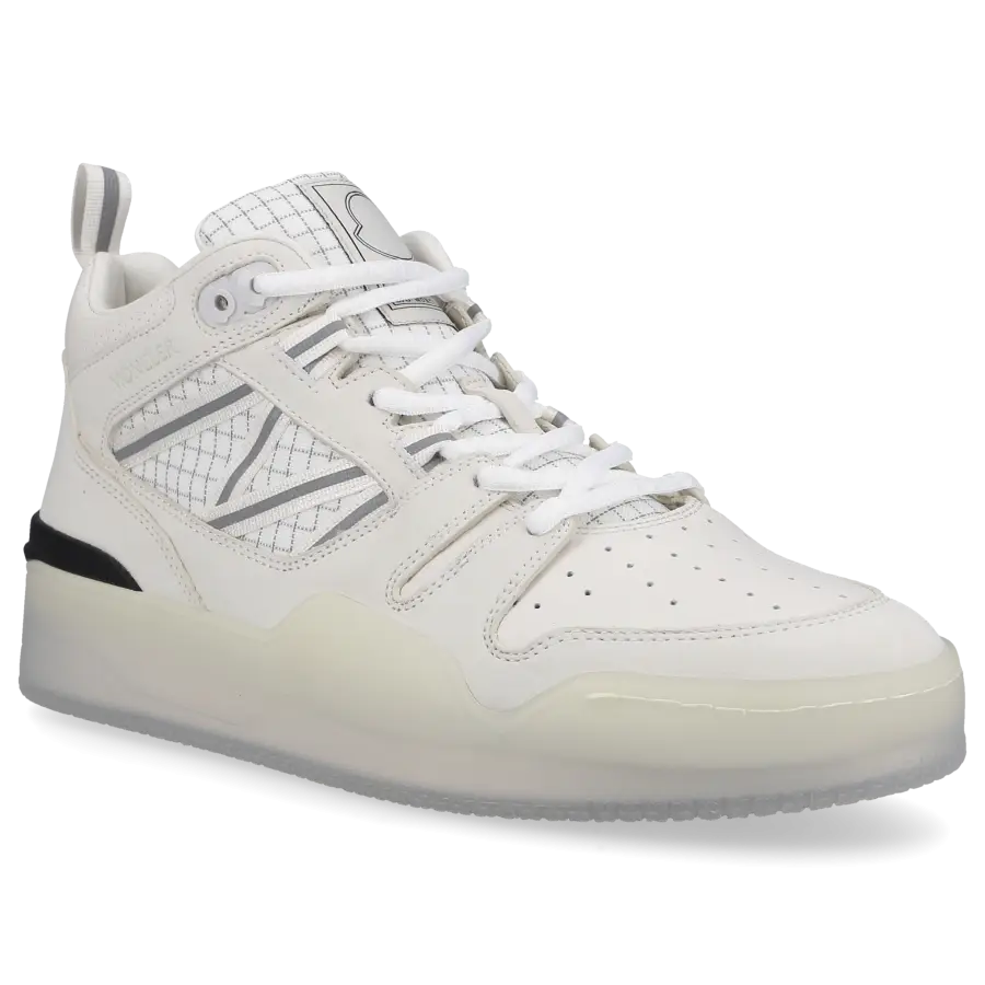 Moncler - Sneaker high PIVOT Kalbsleder - weiß