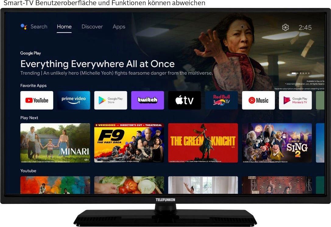 Telefunken D32H554X2CWI LED-Fernseher (80 cm/32 Zoll, HD-ready, Smart-TV)