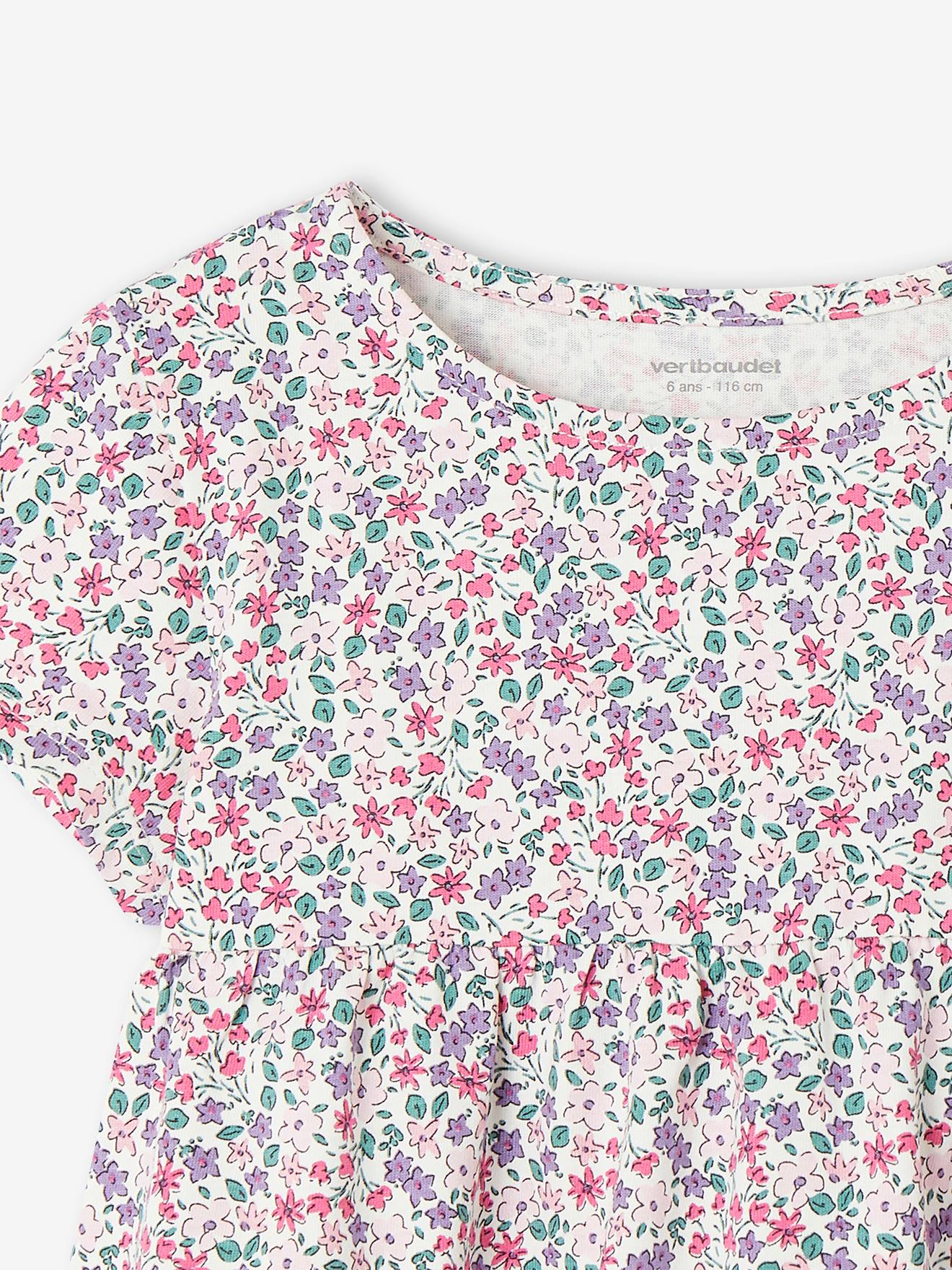 Vertbaudet Mädchen-Set: Kleid + Cardigan Oeko Tex - malve