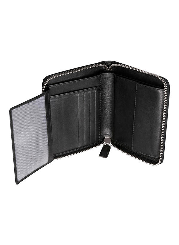 bugatti, Geldbörse, Leder, schwarz