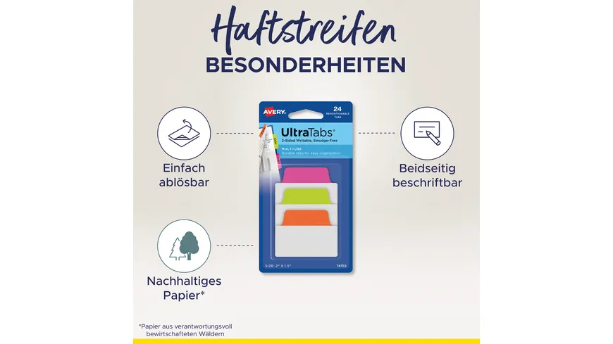 AVERY Zweckform UltraTabs Haftmarker Mini Metallic