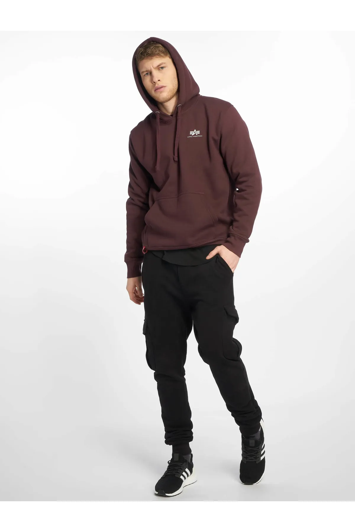 Alpha Industries  Herren Alpha Industries Basic Klein Logo Hoody