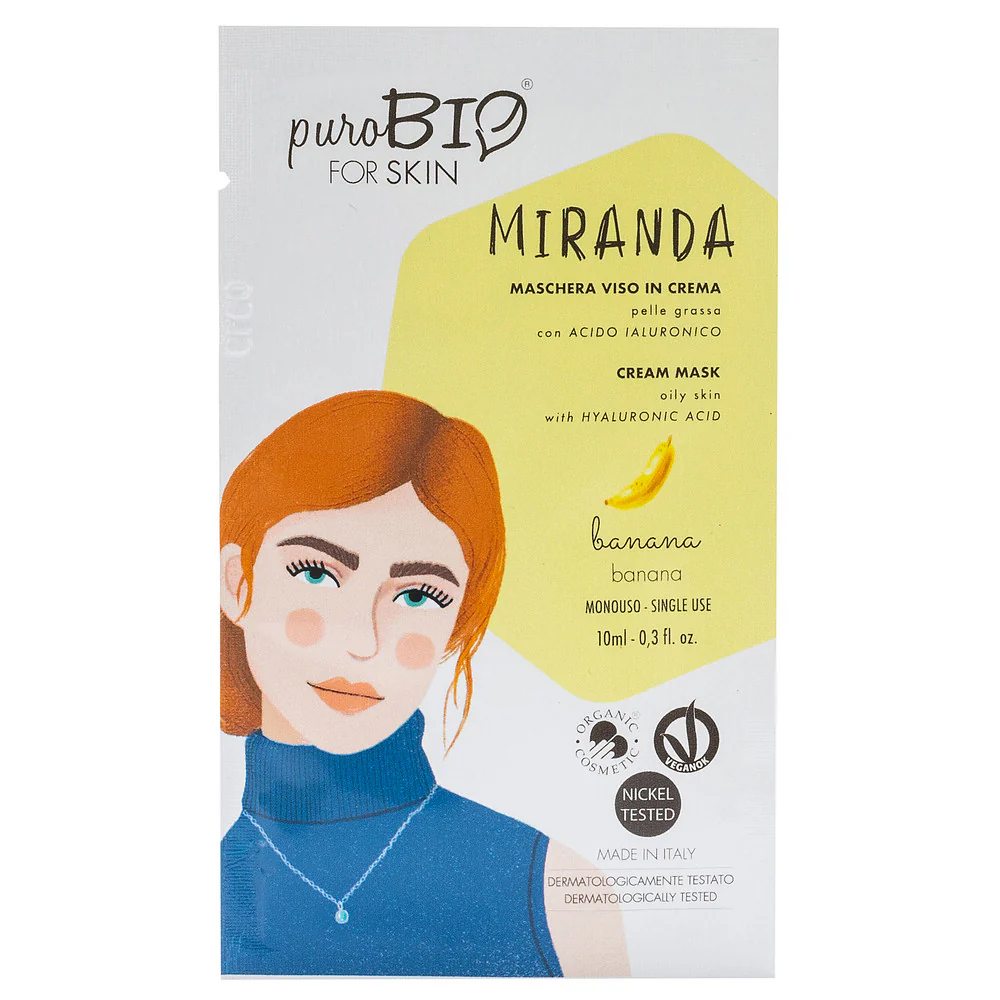 MIRANDA kremasta maska za lice - Masna koža - BANANA - Hidratantna maska za lice