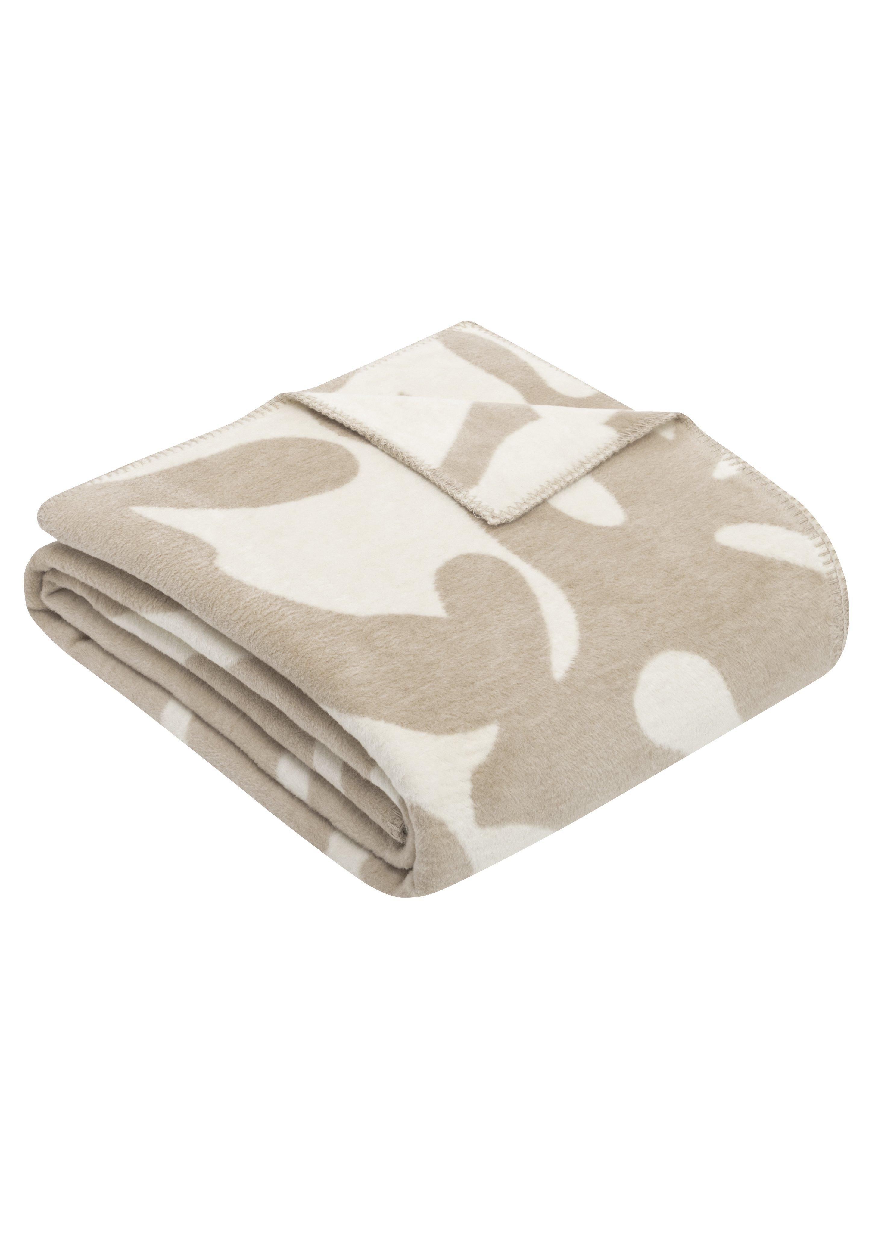 Weiche Jacquarddecke mit All-over-Print  6009350-300